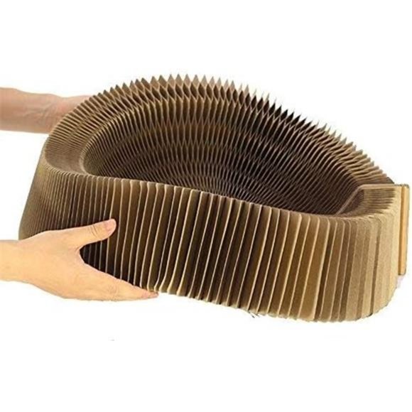 Cat Scratcher Lounge Bed - Collapsible Round Shape for Big cat - Picture 5 of 6